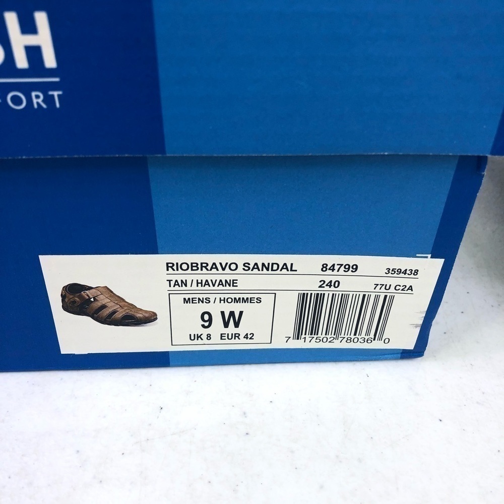 Nunn Bush RioBravo Tan Sandal Shoes Size 9W - Picture 4 of 8